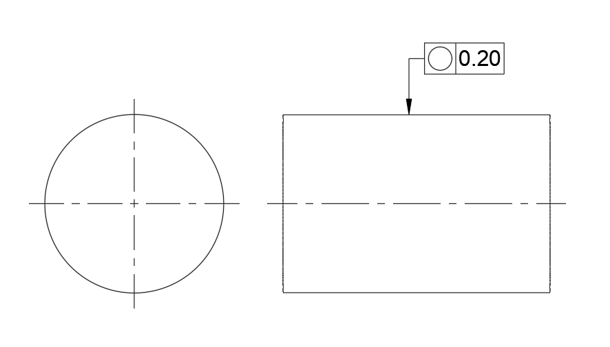 Circularity GD&T example drawing
