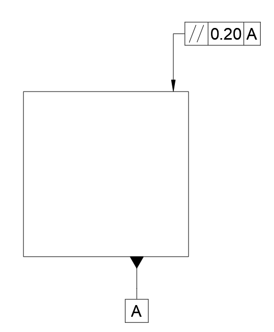 Parallelism GD&T example drawing