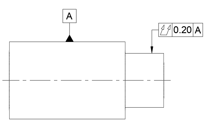 Total Runout GD&T example drawing